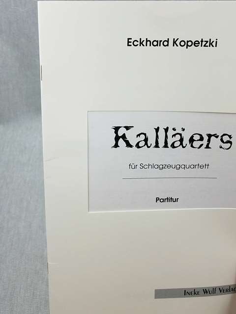 Kopetzki , Eckhard - Kallaers (スコア・パート譜セット